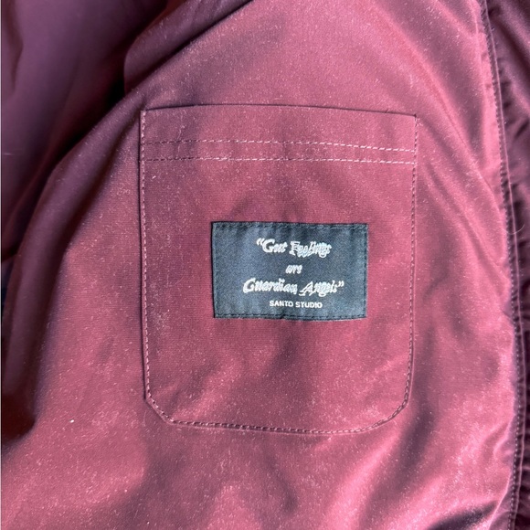 Milazzo Basketweave Quilted Puffer Jacket - Large - Maroon NWT (Retail $500) - Picture 6 of 6